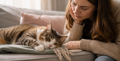 Síntomas de que tu gato está enfermo observados por su dueño