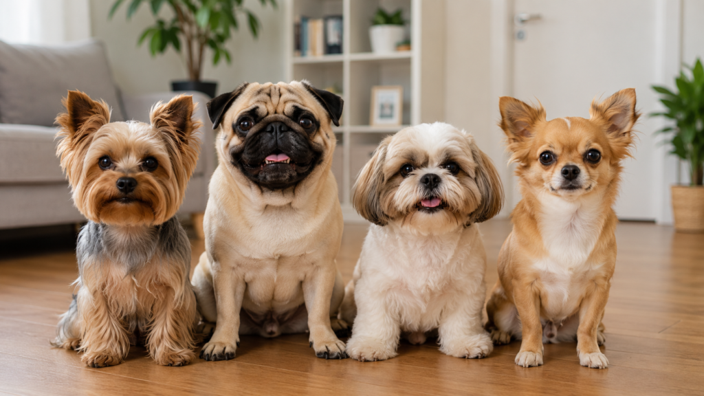 Razas de perro para piso pequeño descansando en el sofá