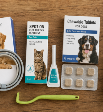 Tipos de antiparasitario para perros y gatos: collar, pipeta, pastilla y spray