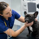 Cuánto gana un veterinario en España: profesional atendiendo en consulta